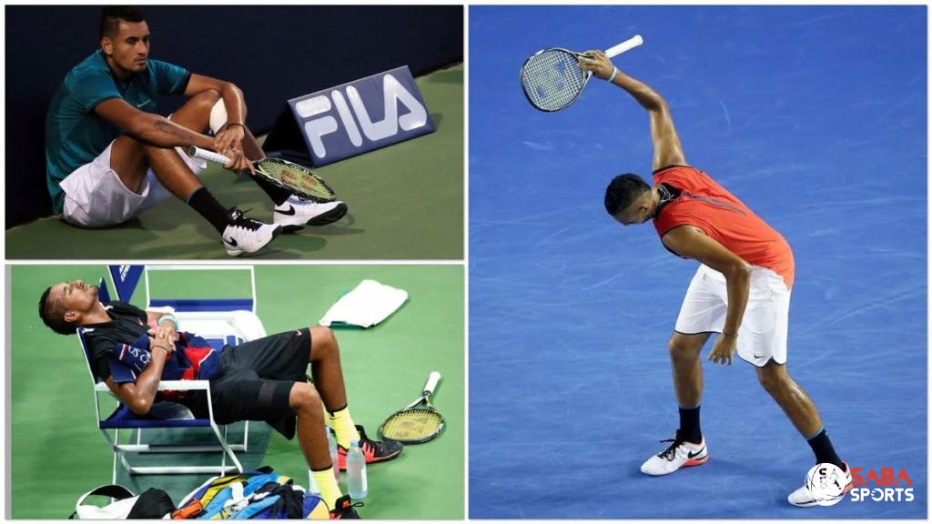 Kyrgios luôn là tâm điểm với những hành động gây tranh cãi
