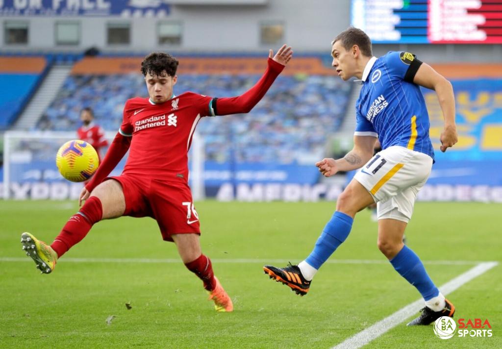Liverpool áp đảo Brighton ngay từ những phút đầu.