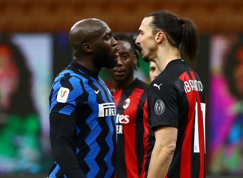 Trận cầu giữa Inter và AC Milan thực sự căng thẳng. (Ảnh: Ace Football)