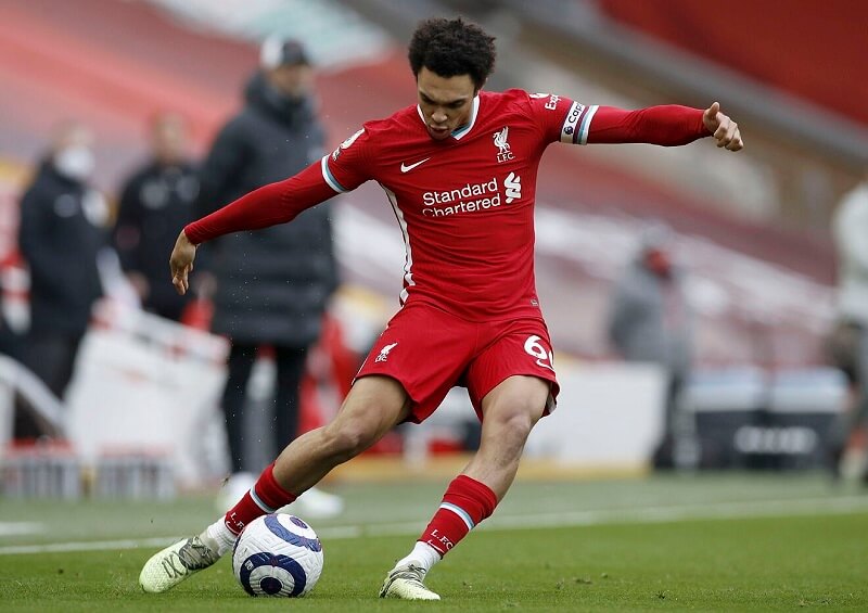 Những quả tạt của Alexander-Arnold đã được chuyển hóa thành bàn thắng. (Ảnh: Getty)