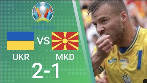 Ukraine vs Bắc Macedonia - Bảng C Euro 2020