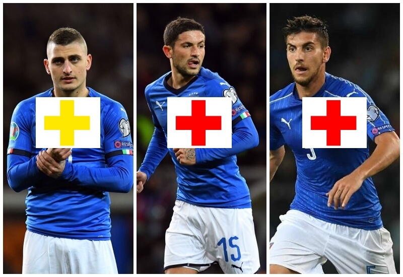 ĐT Ý chịu tổn thất lớn ở hàng tiền vệ