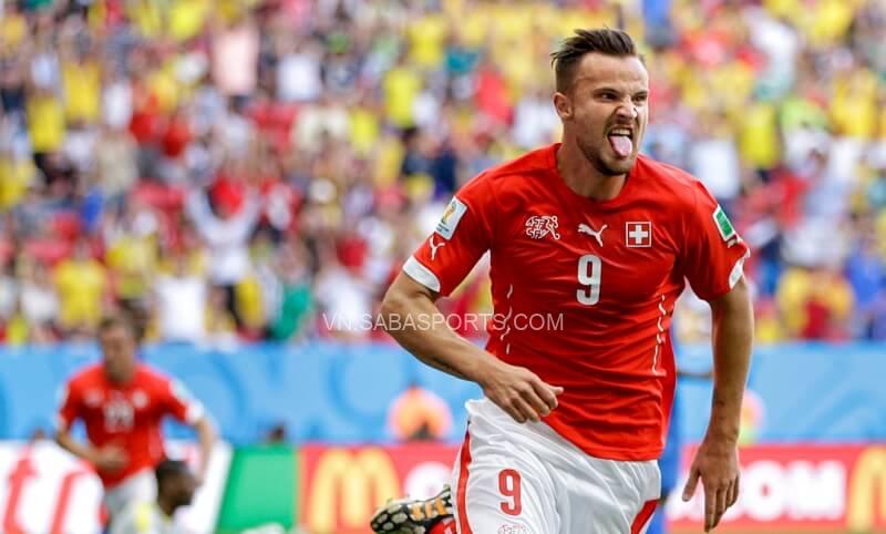 Haris Seferovic, tiền đạo đang chơi cho Benfica được kỳ vọng sẽ mang lại những bàn thắng cho Thụy Sĩ tại Euro năm nay