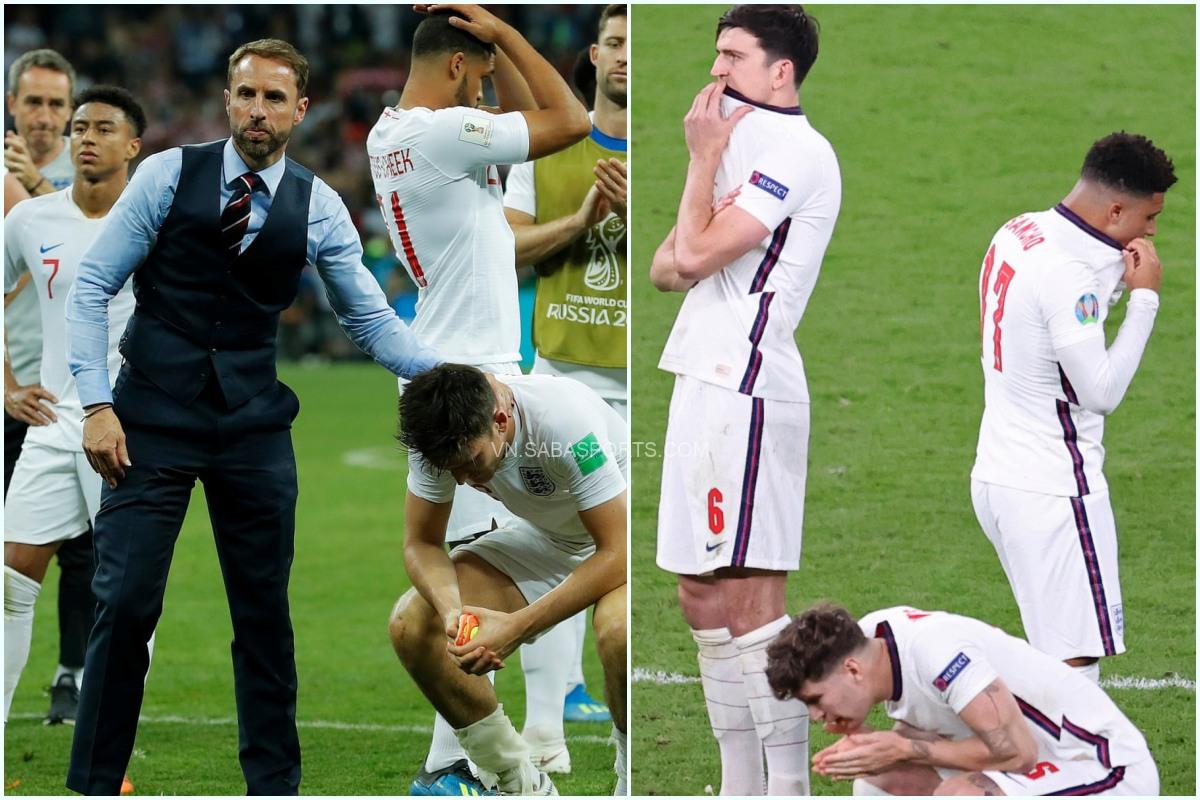 3 điểm tương đồng trong 2 trận thua của Anh tại Euro 2020 và World Cup 2018