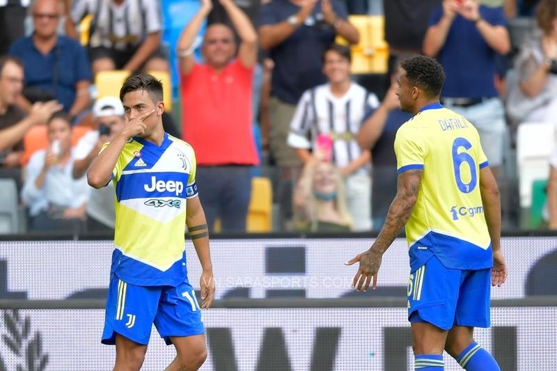 Dybala ăn mừng bàn thắng đầu tiên của Juventus mùa giải này