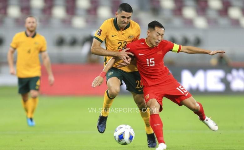 ĐT Trung Quốc đã hoàn toàn lép vế trước người Úc