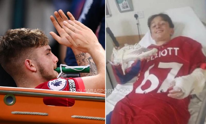 Elliott tặng lại áo và giày thi đấu cho bệnh nhân cùng phòng