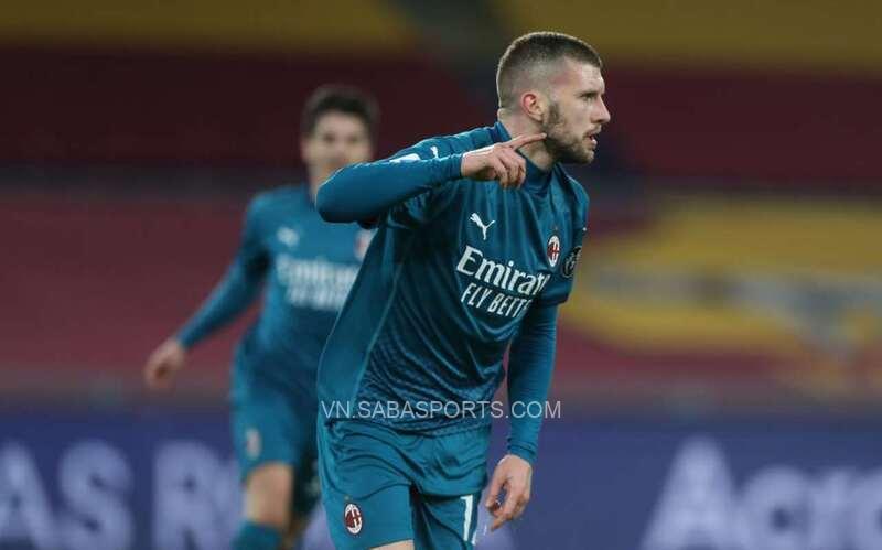 Rebic mang về chiến thắng cho Milan ở lần gần nhất 2 đội gặp nhau