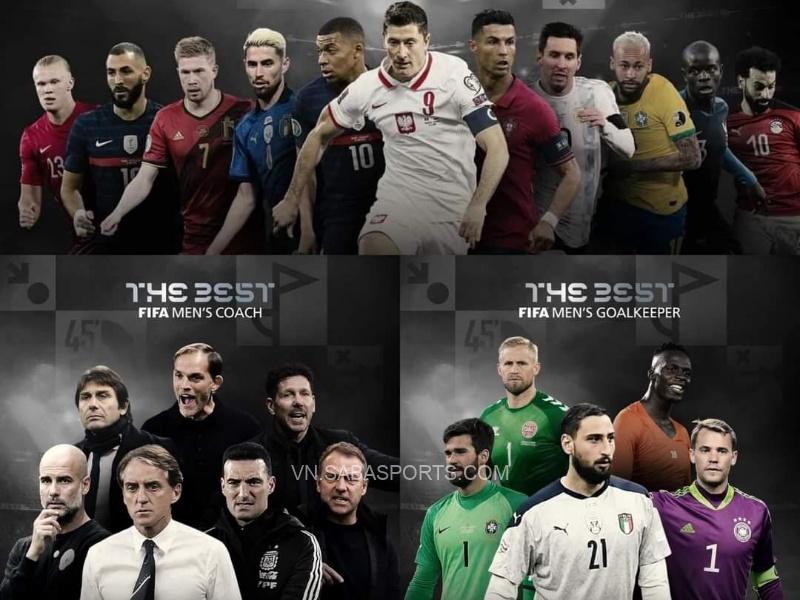 Đề cử HLV, thủ môn và cầu thủ xuất sắc nhất của FIFA The Best 2021