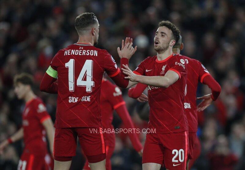 Diogo Jota mở tỷ số cho Liverpool chỉ sau 13 phút