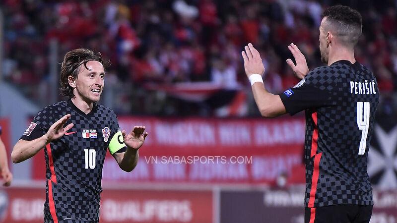 Modric là một trong những cầu thủ Croatia có bàn ở hiệp 1