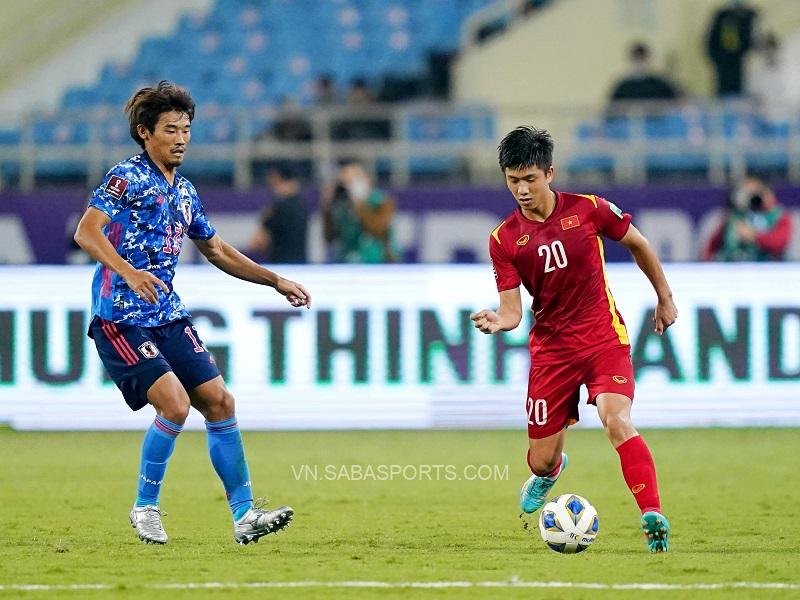 Phan Văn Đức đã không được thi đấu nhiều ở trận gặp Nhật
