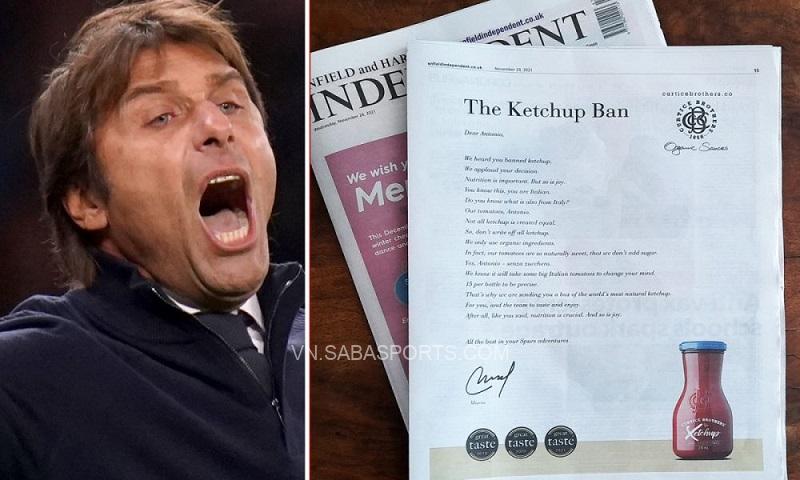 Curtice Brothers đã gửi bức thư lẫn sản phẩm với mong muốn Conte thay đổi cách nghĩ