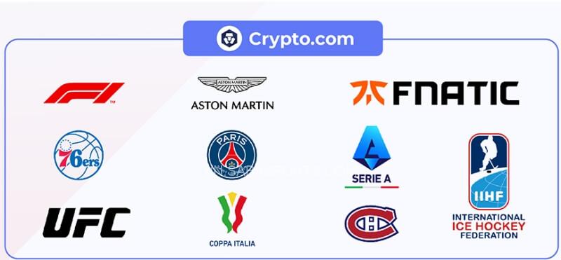Crypto.com cũng là đối tác của nhiều tổ chức thể thao