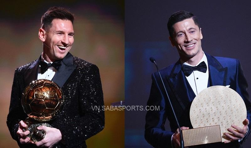 Messi cho rằng Lewandowski xứng đáng được trao một QBV