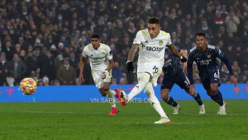 Leeds chỉ có bàn danh dự do công Raphinha