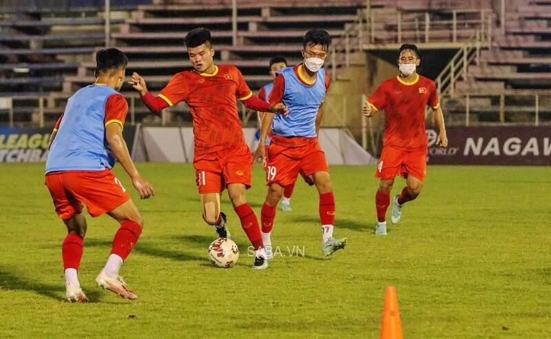 Dàn sao trẻ của Việt Nam tích cực tập luyện. (Ảnh: baotintuc)