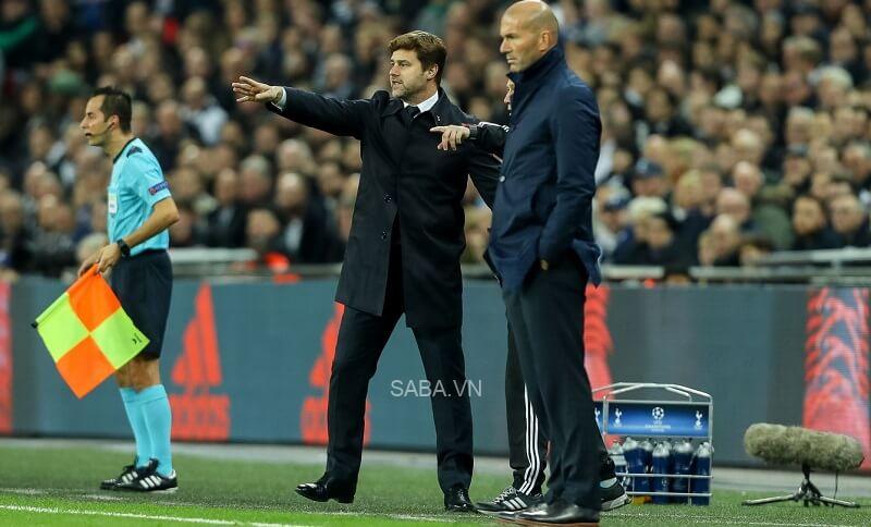 Pochettino và Zinedine Zidane cách đây hơn 4 năm.