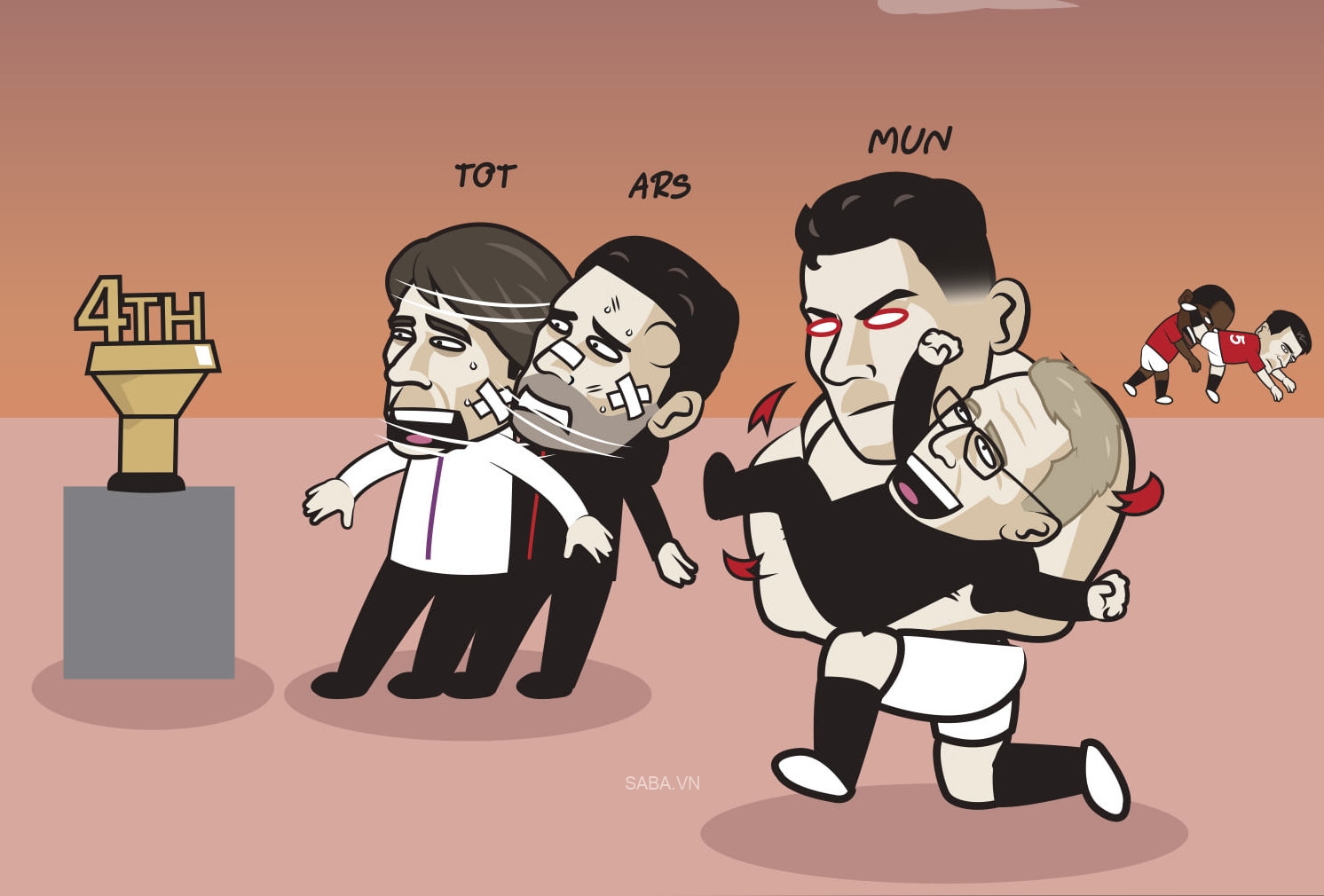 ... nhưng Ronaldo không cho phép điều đó (Ảnh: Just toon it)