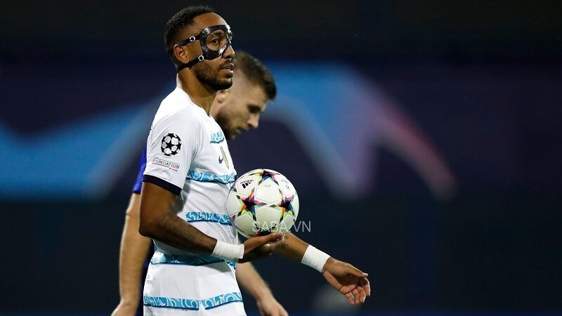 Aubameyang trong màu áo Chelsea tại Champions League