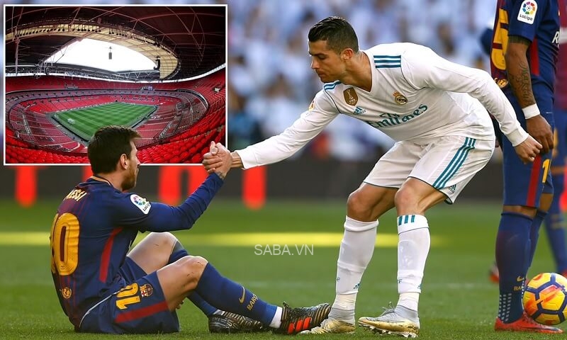Ronaldo và Messi suýt đối đầu tại Wembley