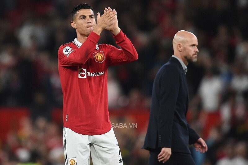 Mối quan hệ giữa CR7 và Ten Hag đang được đặt nhiều nghi vấn
