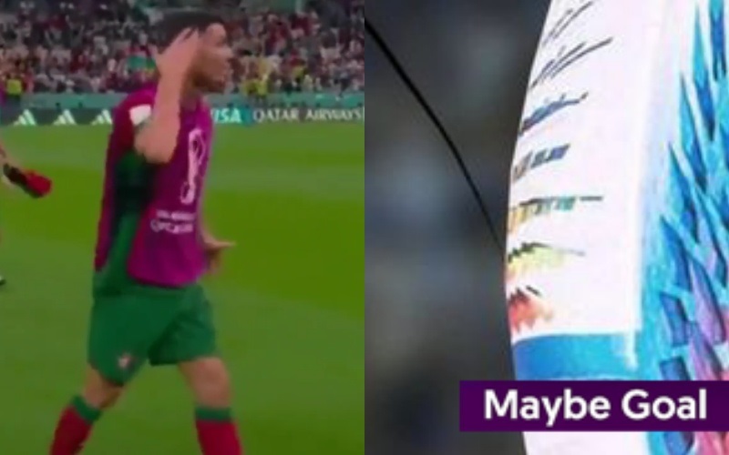 Sau trận, Ronaldo nói với trọng tài là anh đã chạm bóng