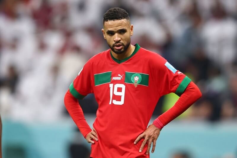 En-Nesyri thi đấu mờ nhạt trước Pháp