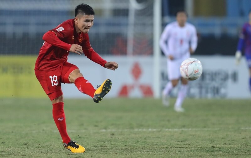 Quang Hải đang tìm kiếm bàn thắng đầu tiên. (Ảnh: Toquoc.vn)
