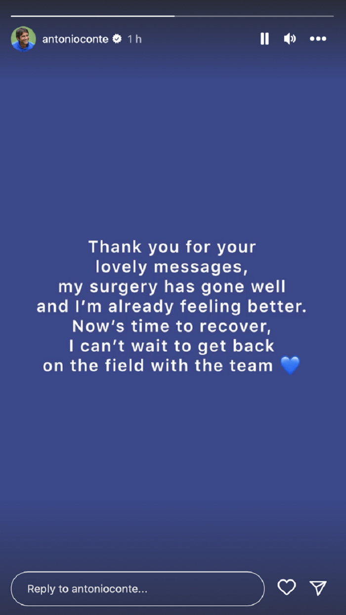 Conte thông báo tình hình