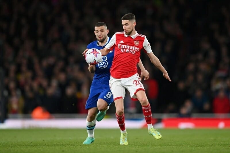 Jorginho đá chính 2 trận gần nhất của Pháo thủ