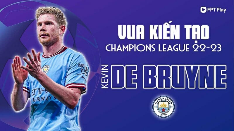 Tổng hợp những pha kiến tạo của Kevin De Bruyne tại cúp C1 2022/23