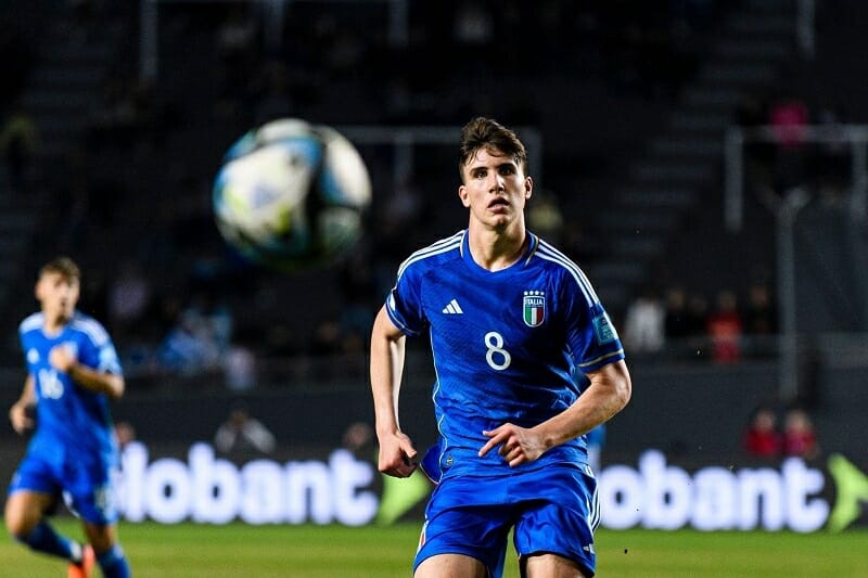 Cesare Casadei đang có phong độ cao ở World Cup U20 2023.