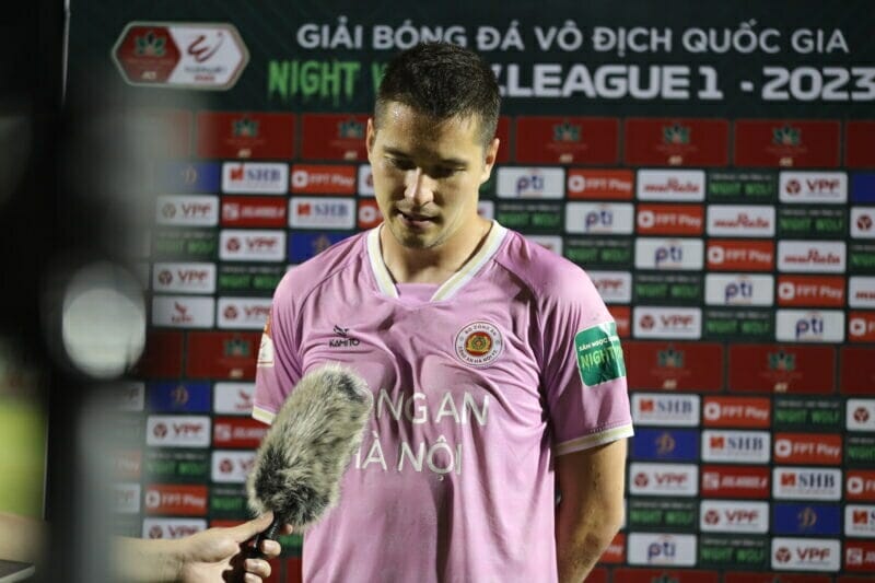 Filip Nguyễn dù chơi rất hay nhưng chưa có màn ra mắt trọn vẹn với CAHN (Ảnh: VPF)