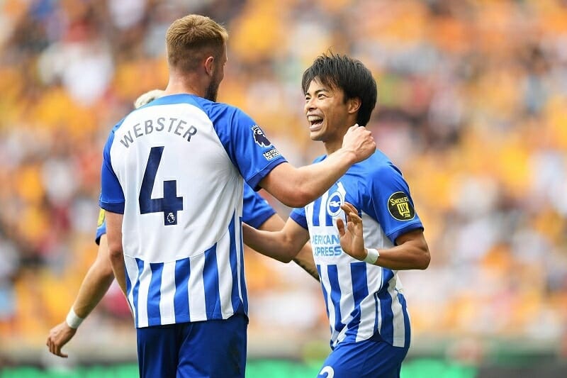 Kaoru Mitoma đang là một trong những chân chạy cánh hay nhất Ngoại hạng Anh.