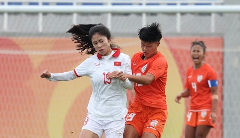 Kết quả bóng đá nữ Ấn Độ vs nữ Việt Nam: Thầy trò HLV Mai Đức Chung chiến thắng áp đảo