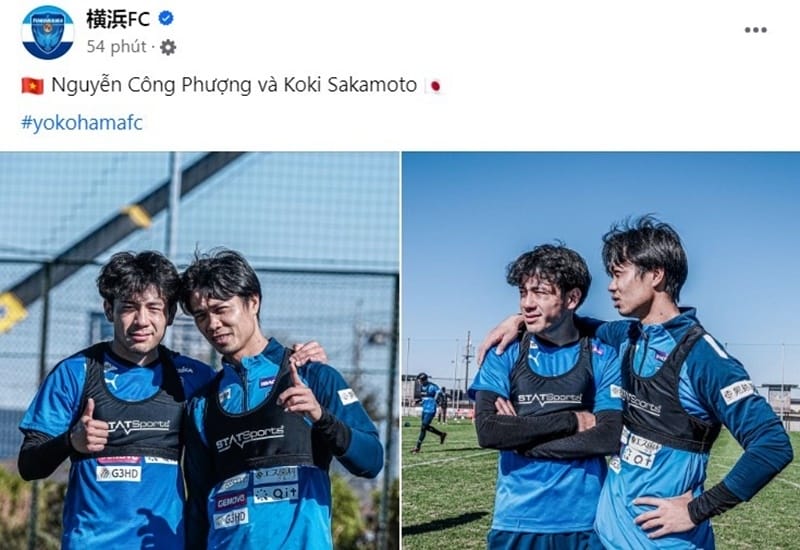 Yokohama đăng bài về Công Phượng. 