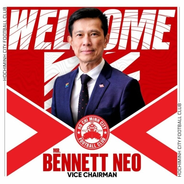 CLB TP.HCM thông báo bổ nhiệm ông Bennet Neo vào vị trí Phó Chủ tịch CLB.