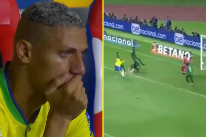 Richarlison bật khóc chỉ vì bỏ lỡ 1 cơ hội