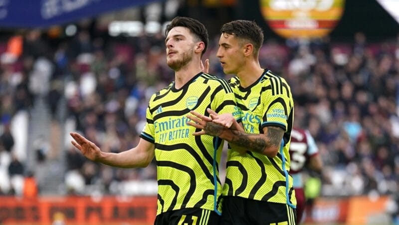 Declan Rice háo hức trước trận đấu quan trọng với Man City (Ảnh: Getty).