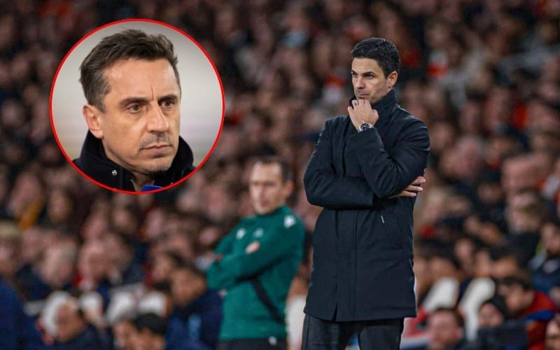 Gary Neville tin rằng Arsenal cần đánh bại Man City để vô địch