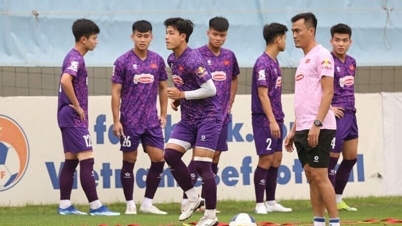 U23 Việt Nam có thể chưa bắt nhịp với lối chơi mới (ảnh: VFF)