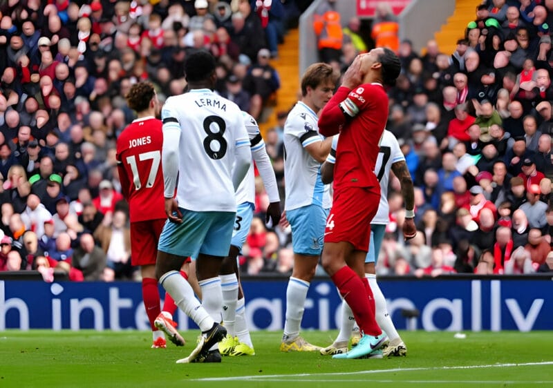 Liverpool bất lực trước hàng phòng ngự chắc chắn của Crystal Palace (Ảnh: Getty).