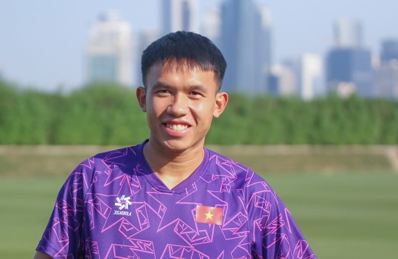 Tiền vệ Võ Hoàng Minh Khoa của U23 Việt Nam. (Ảnh: VFF)