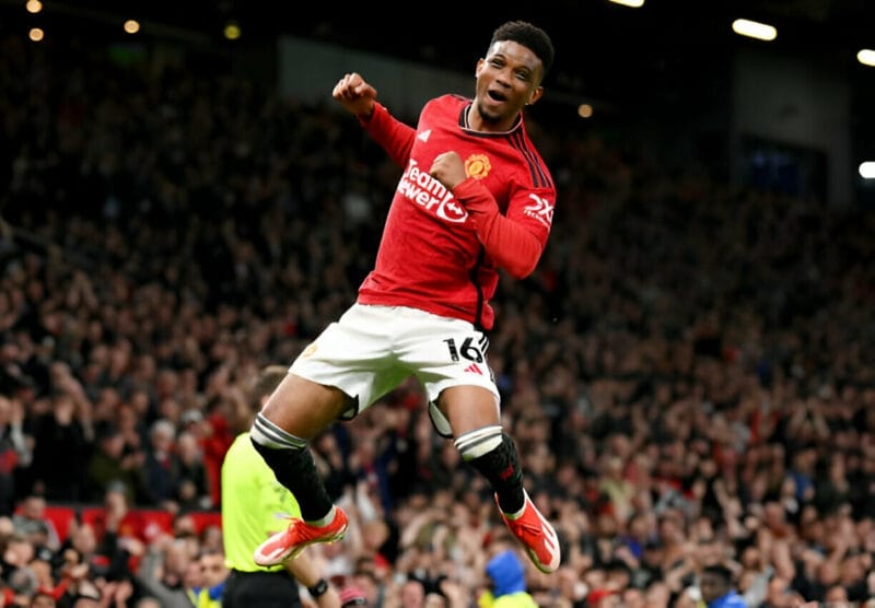 Amad Diallo đã có một ngày thi đấu chói sáng (Ảnh: Getty).