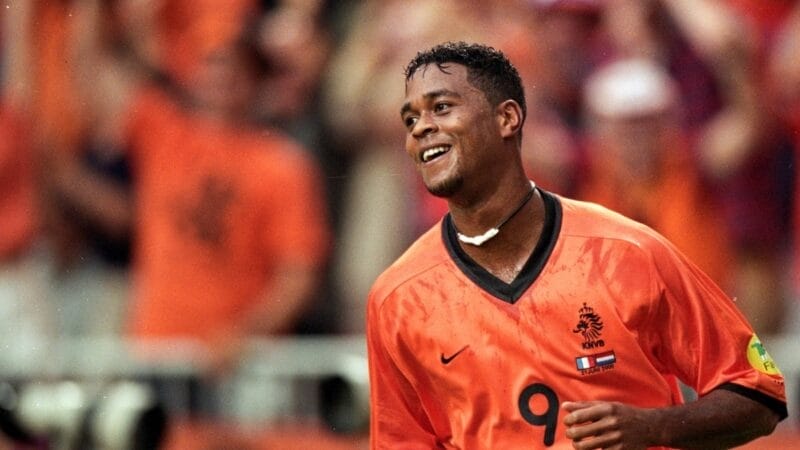 Patrick Kluivert trong màu áo ĐT Hà Lan