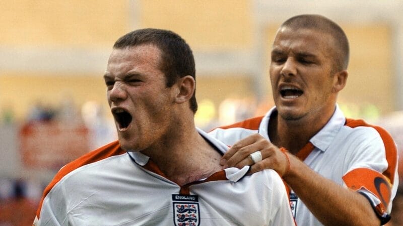 Wayne Rooney thi đấu tại Euro 2004