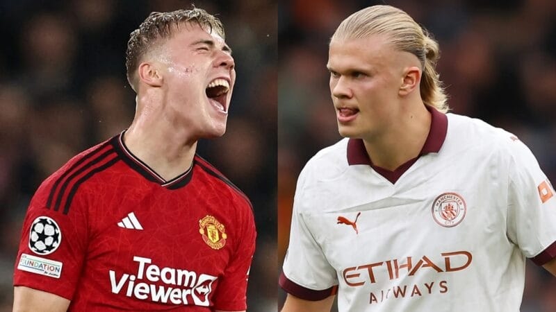 Hojlund và Haaland là các tiền đạo trung tâm nổi tiếng hiện nay