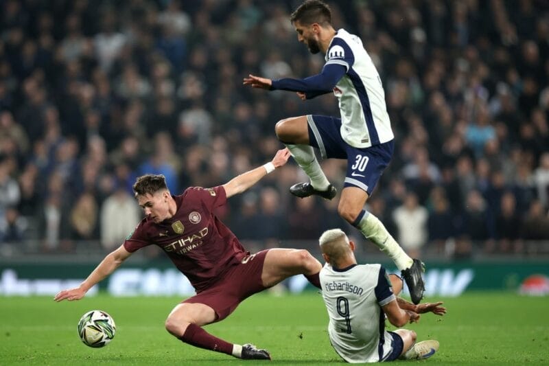 Man City đã thua Tottenham trong lần gặp gần nhất