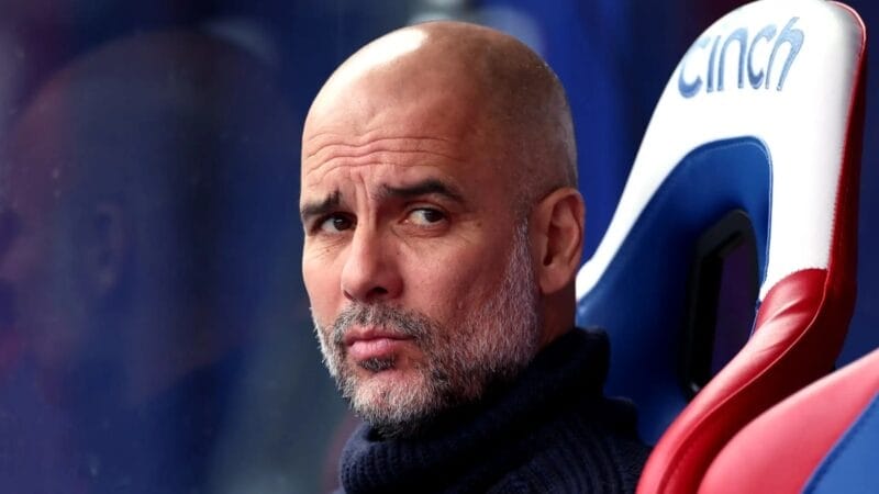 Sự thất vọng của HLV Pep Guardiola.